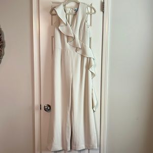Antonio Melani cream jumpsuit size 6!